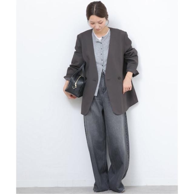 ジャーナルスタンダード レリューム（JOURNAL STANDARD relume）/《予約》ダブルフロントノーカラージャケット