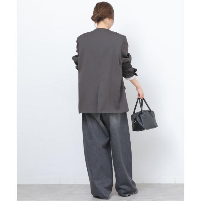 ジャーナルスタンダード レリューム（JOURNAL STANDARD relume）/《予約》ダブルフロントノーカラージャケット