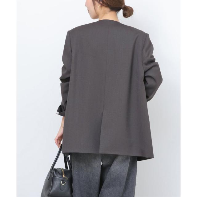 ジャーナルスタンダード レリューム（JOURNAL STANDARD relume）/《予約》ダブルフロントノーカラージャケット