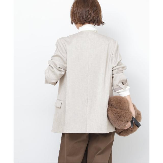 ジャーナルスタンダード レリューム（JOURNAL STANDARD relume）/《予約》ダブルフロントノーカラージャケット