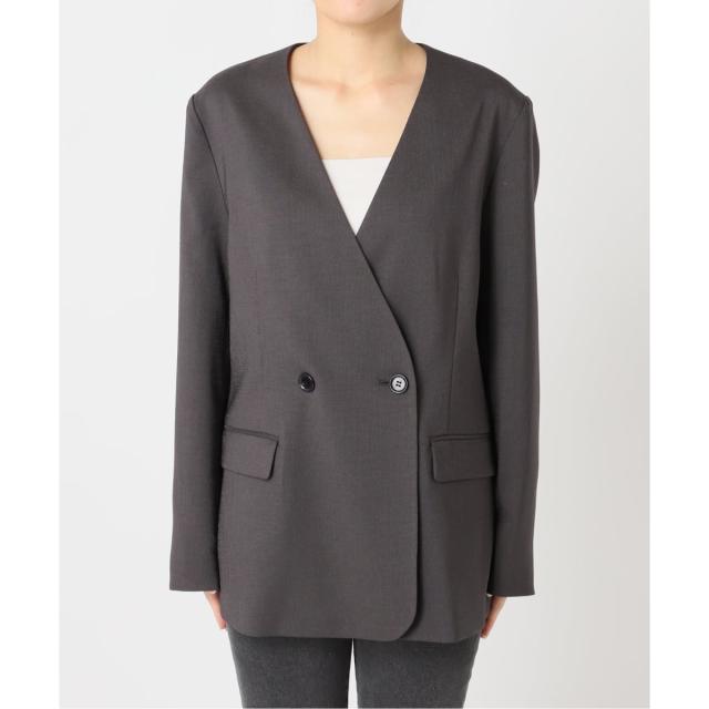 ジャーナルスタンダード レリューム（JOURNAL STANDARD relume）/《予約》ダブルフロントノーカラージャケット