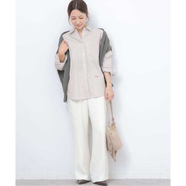 ジャーナルスタンダード レリューム（JOURNAL STANDARD relume）/《予約》ONE DAYロゴストライプシャツ