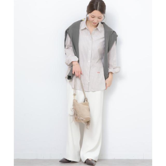 ジャーナルスタンダード レリューム（JOURNAL STANDARD relume）/《予約》ONE DAYロゴストライプシャツ