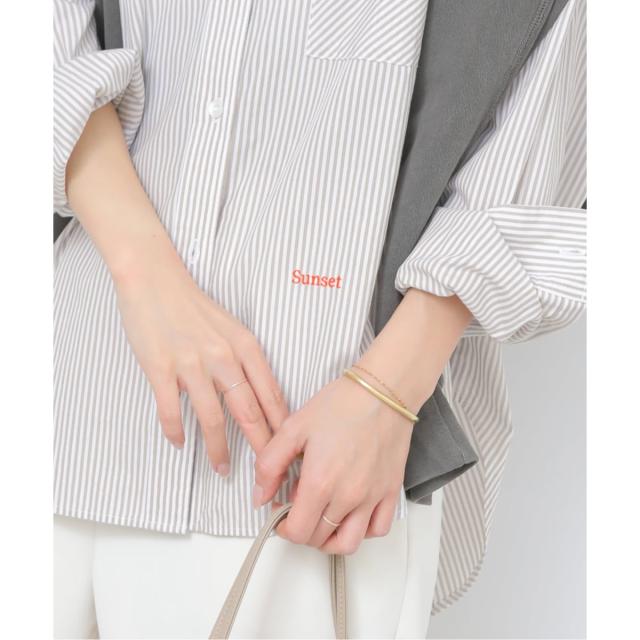 ジャーナルスタンダード レリューム（JOURNAL STANDARD relume）/《予約》ONE DAYロゴストライプシャツ