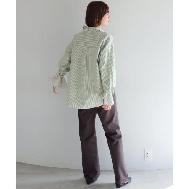 ジャーナルスタンダード レリューム（JOURNAL STANDARD relume）/《予約》ONE DAYロゴストライプシャツ