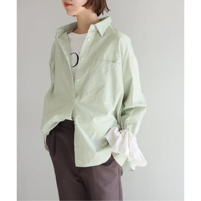 ジャーナルスタンダード レリューム（JOURNAL STANDARD relume）/《予約》ONE DAYロゴストライプシャツ