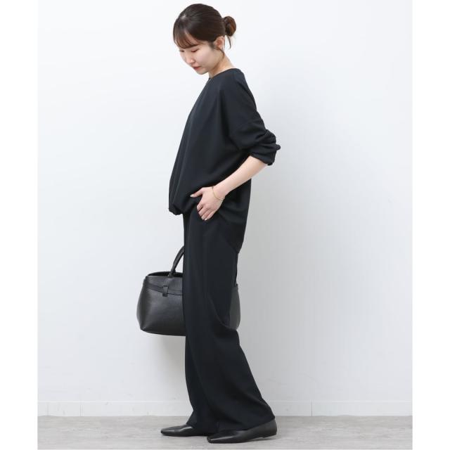 ジャーナルスタンダード レリューム（JOURNAL STANDARD relume）/《予約》NONIRONジョーゼットワイドストレートパンツ