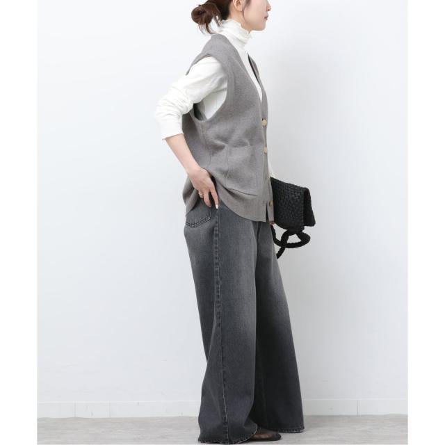 ジャーナルスタンダード レリューム（JOURNAL STANDARD relume）/《予約》コットンカシミヤミックスダブルニットベスト