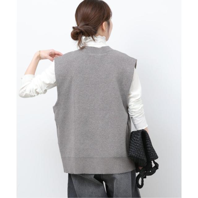 ジャーナルスタンダード レリューム（JOURNAL STANDARD relume）/《予約》コットンカシミヤミックスダブルニットベスト