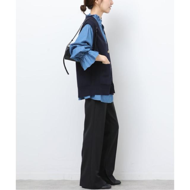 ジャーナルスタンダード レリューム（JOURNAL STANDARD relume）/《予約》コットンカシミヤミックスダブルニットベスト