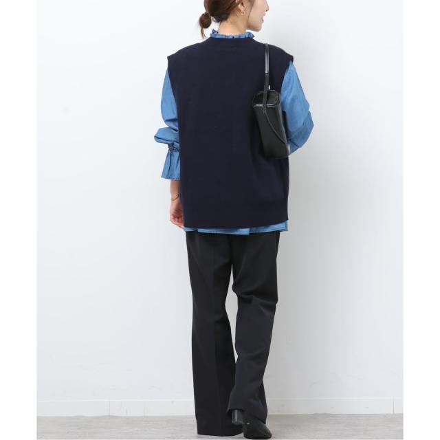 ジャーナルスタンダード レリューム（JOURNAL STANDARD relume）/《予約》コットンカシミヤミックスダブルニットベスト