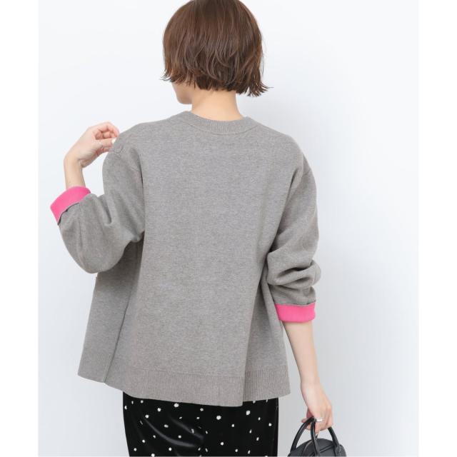 ジャーナルスタンダード レリューム（JOURNAL STANDARD relume）/《予約》ダブルニットコントラストカーディガン