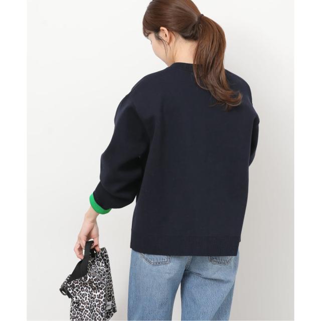 ジャーナルスタンダード レリューム（JOURNAL STANDARD relume）/《予約》ダブルニットコントラストカーディガン