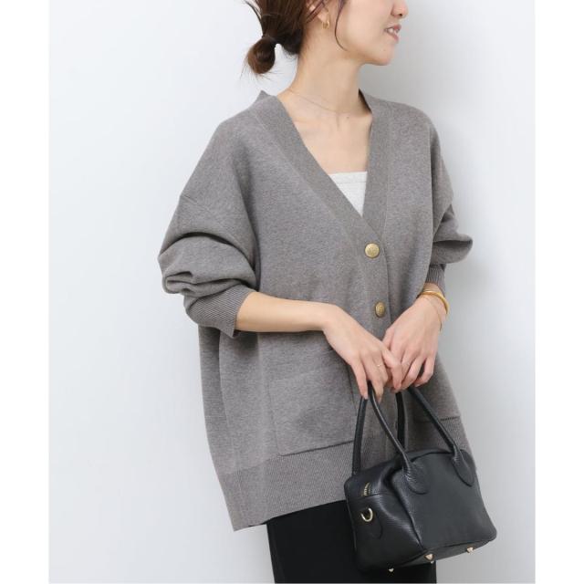 ジャーナルスタンダード レリューム（JOURNAL STANDARD relume）/《追加予約3 / 新色》コットンカシミヤミックスダブルニットVネックカ…