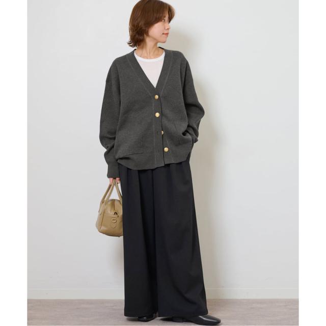 ジャーナルスタンダード レリューム（JOURNAL STANDARD relume）/《追加予約3 / 新色》コットンカシミヤミックスダブルニットVネックカ…