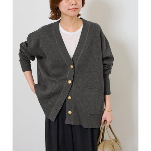 ジャーナルスタンダード レリューム（JOURNAL STANDARD relume）/《追加予約3 / 新色》コットンカシミヤミックスダブルニットVネックカ…