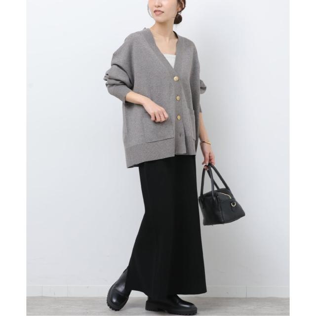 ジャーナルスタンダード レリューム（JOURNAL STANDARD relume）/《追加予約3 / 新色》コットンカシミヤミックスダブルニットVネックカ…