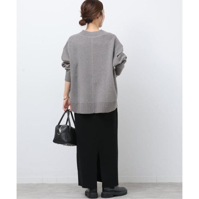 ジャーナルスタンダード レリューム（JOURNAL STANDARD relume）/《追加予約3 / 新色》コットンカシミヤミックスダブルニットVネックカ…