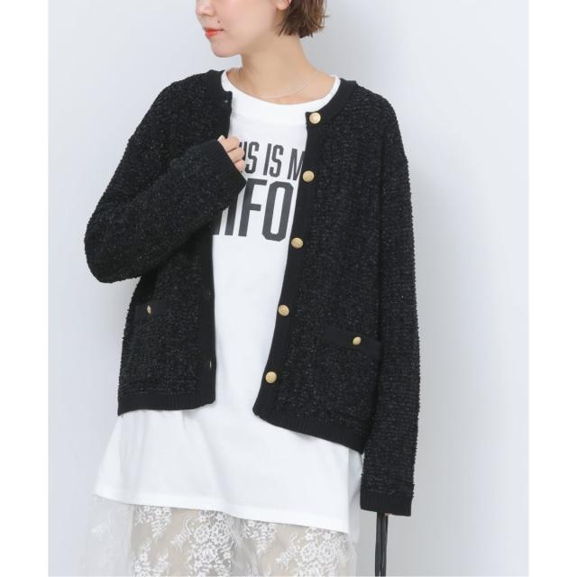 ジャーナルスタンダード レリューム（JOURNAL STANDARD relume）/《予約》ツイーディーミックスニットジャケット