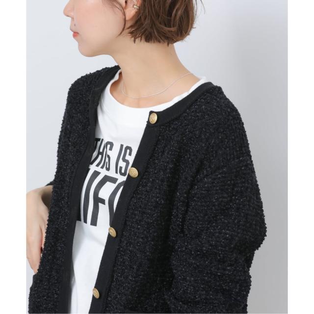 ジャーナルスタンダード レリューム（JOURNAL STANDARD relume）/《予約》ツイーディーミックスニットジャケット