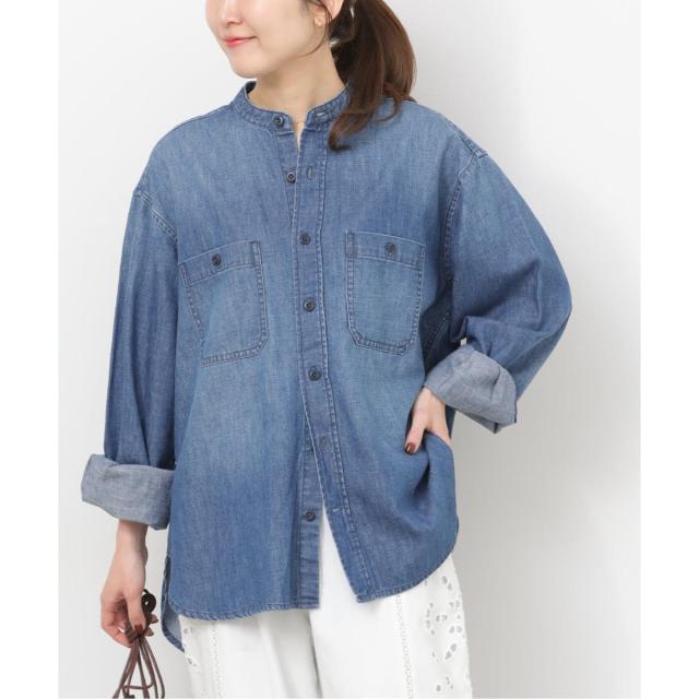 ジャーナルスタンダード レリューム（JOURNAL STANDARD relume）/デニムバンドカラーシャツ