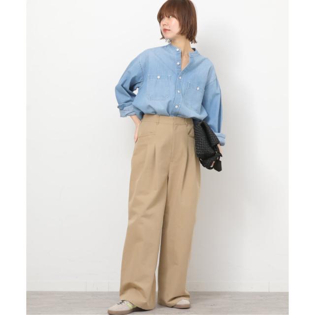 ジャーナルスタンダード レリューム（JOURNAL STANDARD relume）/デニムバンドカラーシャツ_8