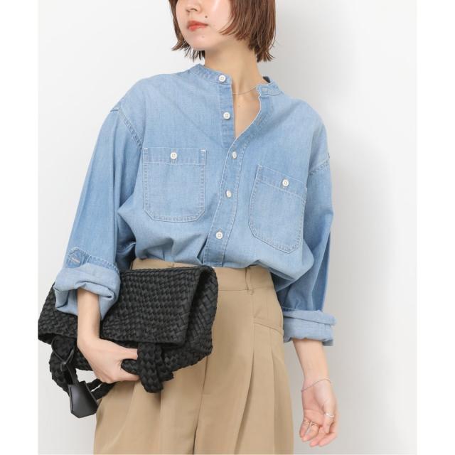ジャーナルスタンダード レリューム（JOURNAL STANDARD relume）/デニムバンドカラーシャツ_11