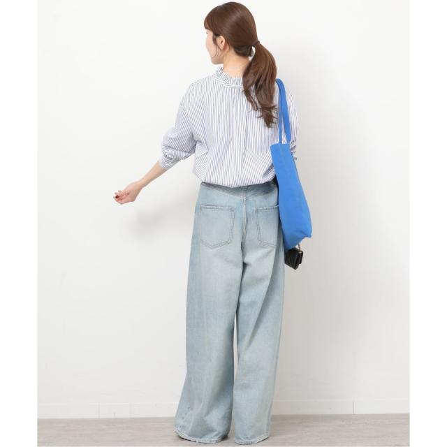 ジャーナルスタンダード レリューム（JOURNAL STANDARD relume）/ハイカウントストライプスタンドカラー2way_5