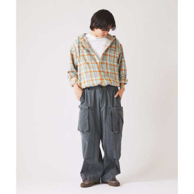 ジャーナルスタンダード レリューム（JOURNAL STANDARD relume）/カラー アメリカンチェック フーディシャツ_5