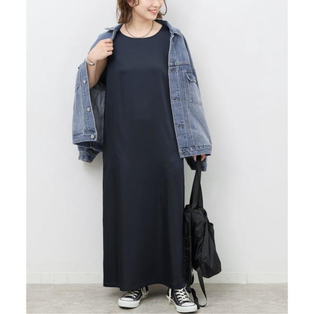 ジャーナルスタンダード レリューム（JOURNAL STANDARD relume）/サテンノースリーブワンピース
