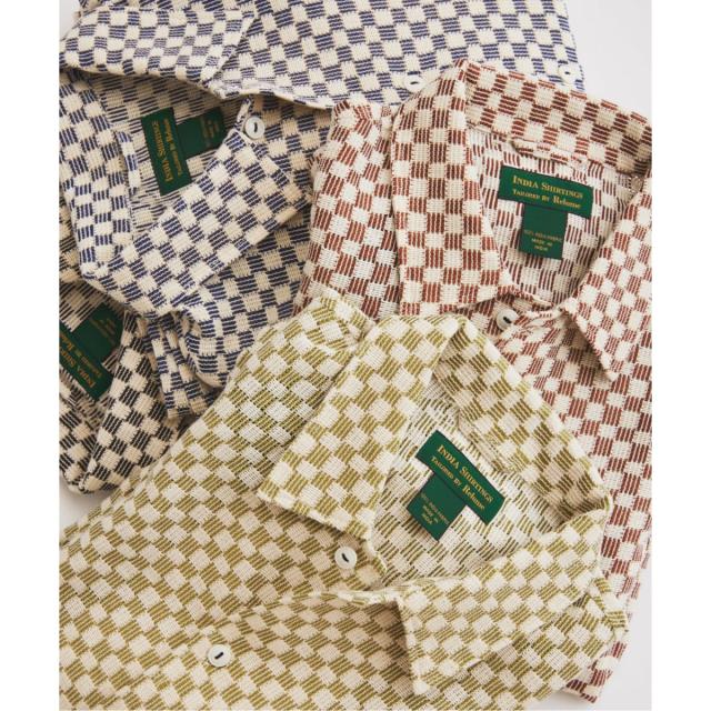 ジャーナルスタンダード レリューム（JOURNAL STANDARD relume）/INDIA COTTON ”チェッカー” クロシェシャツ_4