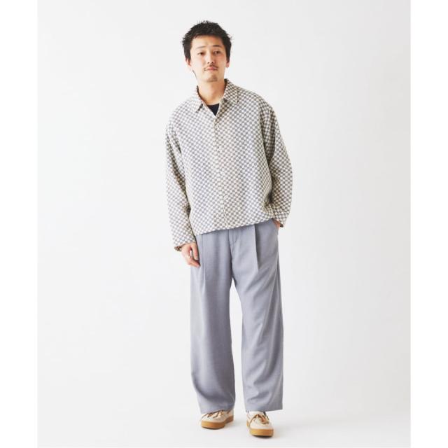 ジャーナルスタンダード レリューム（JOURNAL STANDARD relume）/INDIA COTTON ”チェッカー” クロシェシャツ_8