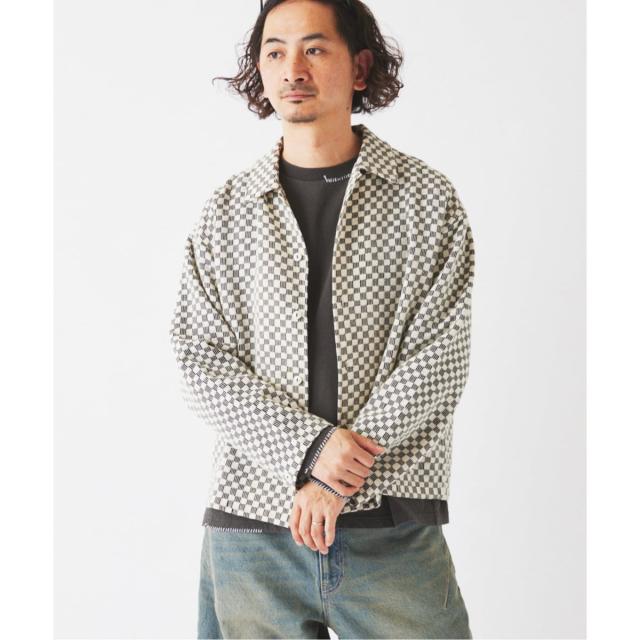 ジャーナルスタンダード レリューム（JOURNAL STANDARD relume）/INDIA COTTON ”チェッカー” クロシェシャツ_14