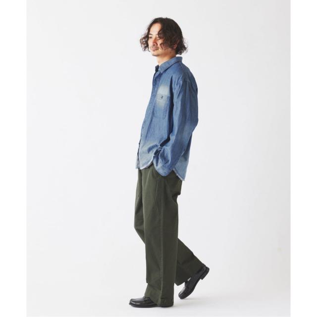 ジャーナルスタンダード レリューム（JOURNAL STANDARD relume）/シャンブレー アンカット フリンジ シャツ_6