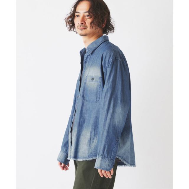 ジャーナルスタンダード レリューム（JOURNAL STANDARD relume）/シャンブレー アンカット フリンジ シャツ_11