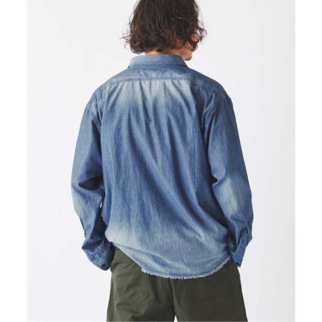 ジャーナルスタンダード レリューム（JOURNAL STANDARD relume）/シャンブレー アンカット フリンジ シャツ_13