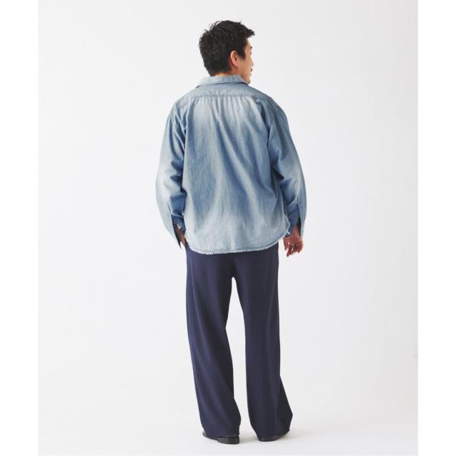 ジャーナルスタンダード レリューム（JOURNAL STANDARD relume）/シャンブレー アンカット フリンジ シャツ_16