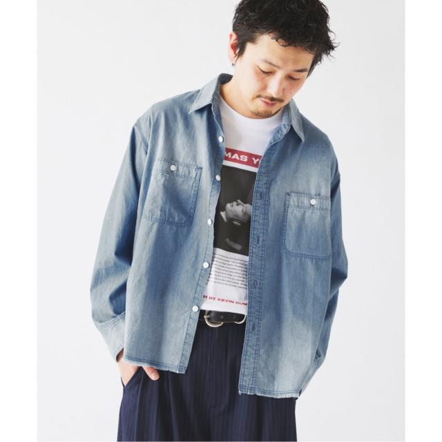 ジャーナルスタンダード レリューム（JOURNAL STANDARD relume）/シャンブレー アンカット フリンジ シャツ_17
