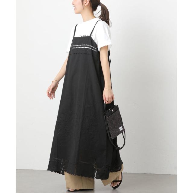 ジャーナルスタンダード レリューム（JOURNAL STANDARD relume）/スクエアエンブロイダリーワンピース