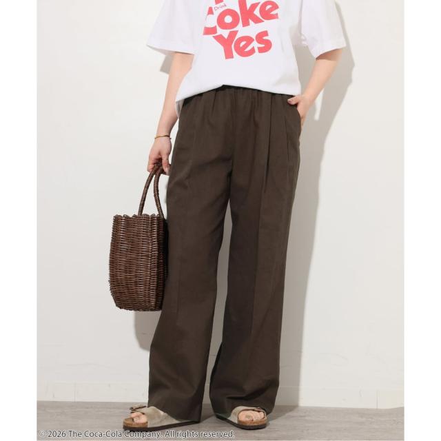 ジャーナルスタンダード レリューム（JOURNAL STANDARD relume）/リネンコットンギャザータックパンツ