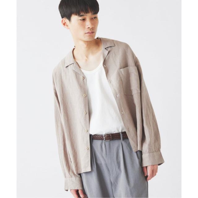 ジャーナルスタンダード レリューム（JOURNAL STANDARD relume）/European Flax / ヨーロピアンフラックス 製品染め オープンカラーシ…