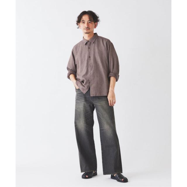 ジャーナルスタンダード レリューム（JOURNAL STANDARD relume）/リネンブレンド メランジドビー シャツ_4