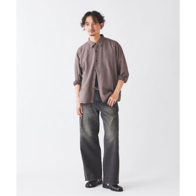 ジャーナルスタンダード レリューム（JOURNAL STANDARD relume）/リネンブレンド メランジドビー シャツ_15