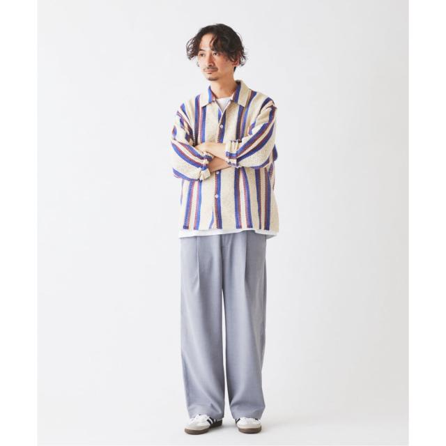 ジャーナルスタンダード レリューム（JOURNAL STANDARD relume）/INDIA COTTON ”ウェービー” クロシェシャツ_7