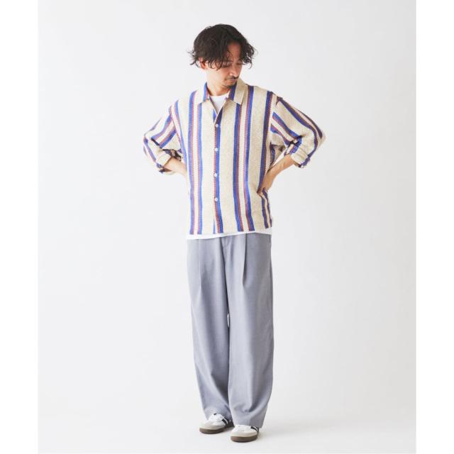 ジャーナルスタンダード レリューム（JOURNAL STANDARD relume）/INDIA COTTON ”ウェービー” クロシェシャツ_16