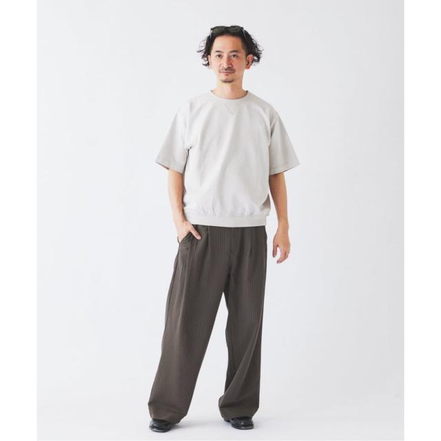 ジャーナルスタンダード レリューム（JOURNAL STANDARD relume）/ヒールカット ルーズライト ストライプ スラックス_4