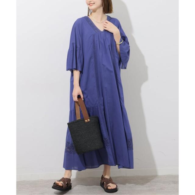 ジャーナルスタンダード レリューム(JOURNAL STANDARD relume)/コットンボイルVネックレースワンピース ジャーナルスタンダード レリューム(JOURNAL STANDARD relume)/コットンボイルVネックレースワンピース