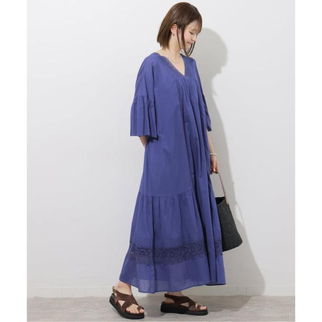 ジャーナルスタンダード レリューム(JOURNAL STANDARD relume)/コットンボイルVネックレースワンピース ジャーナルスタンダード レリューム(JOURNAL STANDARD relume)/コットンボイルVネックレースワンピース