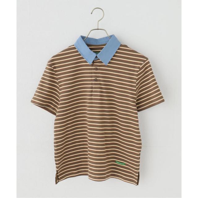 ジャーナルスタンダード レリューム（JOURNAL STANDARD relume）/【GREEN BUTTER/グリーンバター】 Stripe エリTee