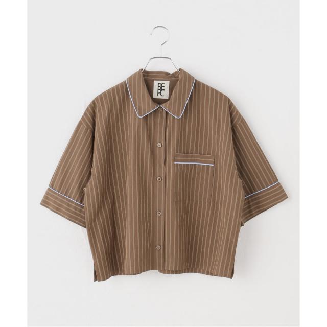 ジャーナルスタンダード レリューム（JOURNAL STANDARD relume）/パイピングストライプシャツ
